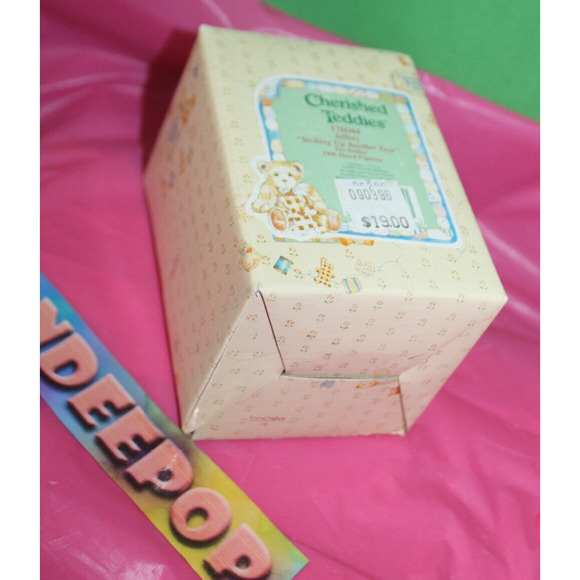 Cherished Teddies Jeffrey Striking Up Another Year 1996 Figurine In Box 176044 - Picture 4 of 11